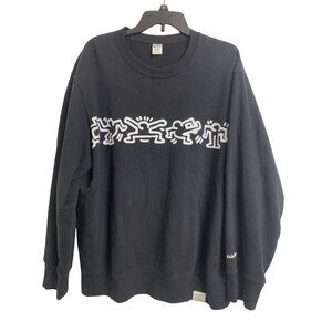 Keith Haring XXL First Exhibition N.Y. Aztec Cotton Sweatshirt 1982